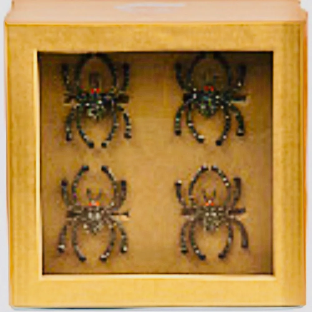 Rhinestone Spider Napkin rings‎